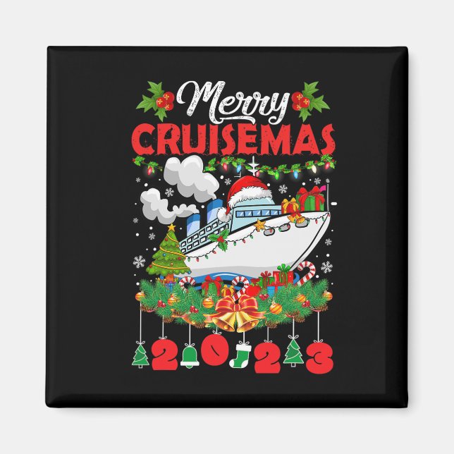 Merry Cruisemas Family Cruise Weihnachten 2023 Spa Magnet (Vorne)