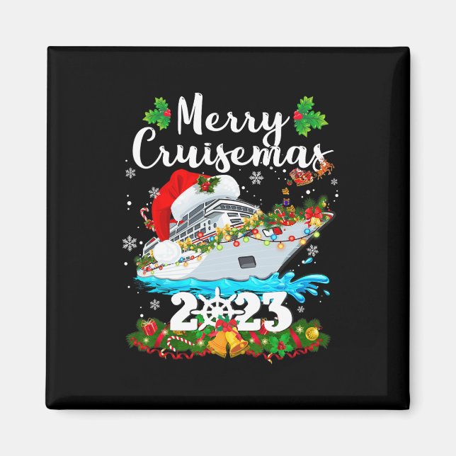 Merry Cruisemas Family Cruise Weihnachten 2023 Spa Magnet (Vorne)