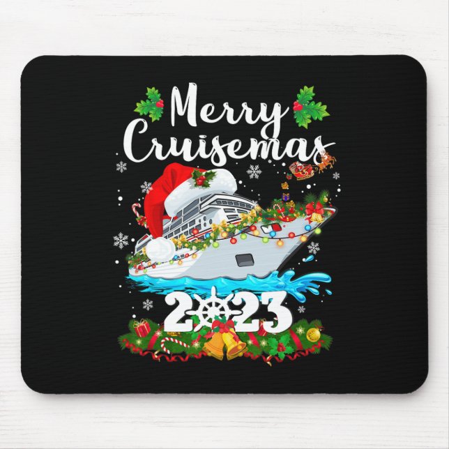 Merry Cruisemas Family Cruise Weihnachten 2023 Spa Mousepad (Vorne)
