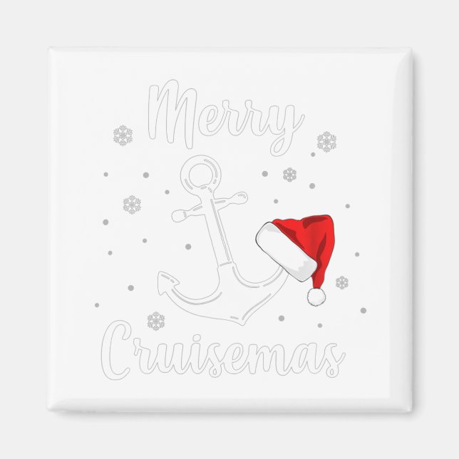 Merry Cruisemas Funny Christmas Cruliday Magnet (Vorne)
