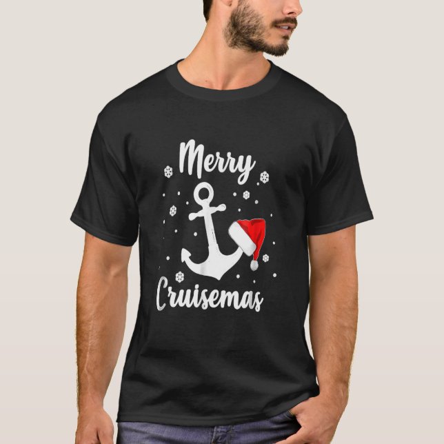 Merry Cruisemas Funny Christmas Cruliday T-Shirt (Vorderseite)
