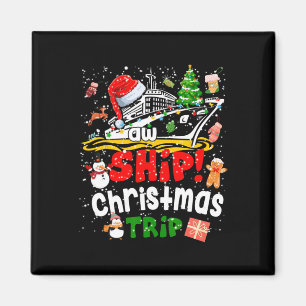 Merry Cruisemas Funny Cruise Ship Familie Weihnach Magnet