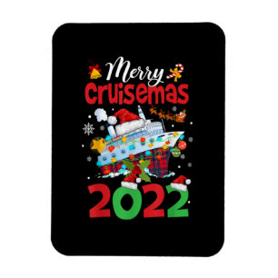 Merry Cruisemas Funny Santa Cruise Kariertes Weihn Magnet