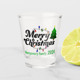 Merry Cruisemas Personalisiert Family Schnapsglas
