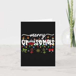 Merry Cruisemas Weihnachten Familie Schifffahrt Lo Karte
