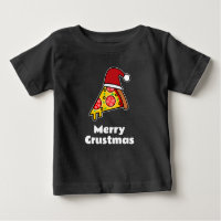 Merry Crustmas FUNNY PIZZA SLICE SANTA