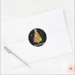 Merry Crustmas Pizza Christmas Tree Xmas Gifts Runder Aufkleber<br><div class="desc">Merry Crustmas Pizza Christmas Tree Xmas Gifts 2020</div>