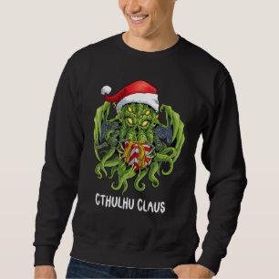 Merry Cthulhumas Christmas Cthulhu Santa Claus Hor Sweatshirt