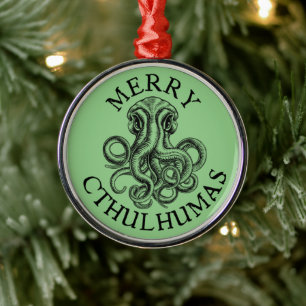 Merry Cthulhumas Cthulhu Lovecraft Ornament Aus Metall
