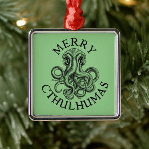 Merry Cthulhumas Lovecraft Cthulhu Metal Ornament Aus Metall