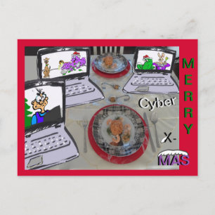 Merry Cyber X-Mas Postkarte