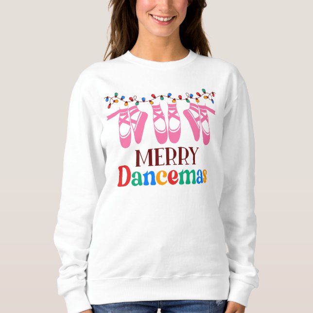Merry Dancemas Christmas Light Sweatshirt (Vorderseite)