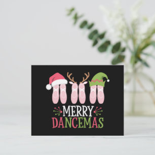 Merry Dancemas Weihnachtsballett Schuhe tanzen Feiertagspostkarte