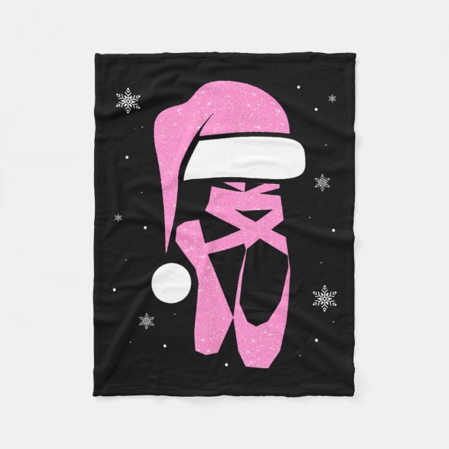 Merry Dancemas Weihnachtsmannmütze Funny Xmas Chri Fleecedecke (Vorderseite)