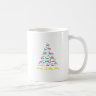 Merry Debugging Code Christmas Tree Art Kaffeetasse