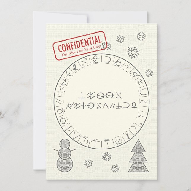 Merry Decryptmas Feiertagskarte (Vorderseite)