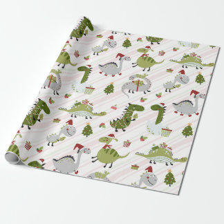 Merry Dino Christmas Geschenkpapier