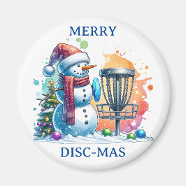 Merry Disk-mas | Disk Golf Christmas Magnet