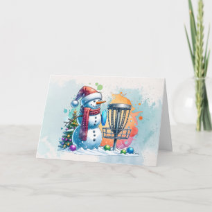 Merry Disk-mas   Disk Golf Personalisierte Weihnac Karte