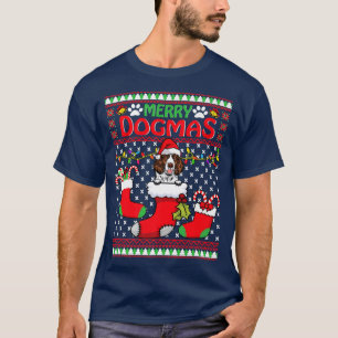 Merry Dogmas English Springer Spaniel Dog Christma T-Shirt