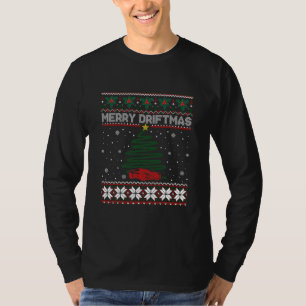 Merry Driftmas Street Racing Christmas Drifting T-Shirt