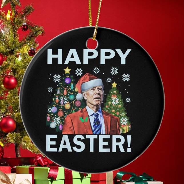 Merry Easter Funny Joe Biden Weihnachten Keramik Ornament (Von Creator hochgeladen)