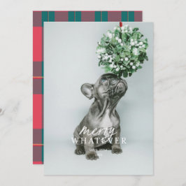 Merry Egal welche Alberne Pet Foto Ferienkarte Einladung