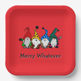 Merry Egal welche Elves Papierplatte Pappteller