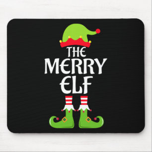 Merry Elf Matching Family Group Weihnachts-Party X Mousepad