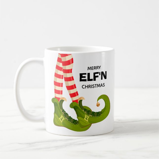 Merry Elf'n Christmas Kaffeetasse (Links)
