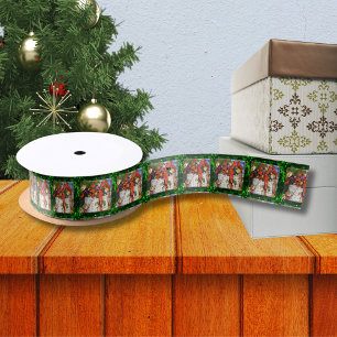 Merry Elves Wrapping Presen 1,5" Wide Satin Ribbon Satinband