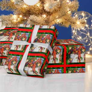 Merry Elves Wrapping Present Wrapping Paper Geschenkpapier