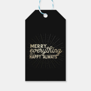 Merry Everything & a Happy Always Holiday Geschenk Geschenkanhänger