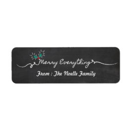 Merry Everything Chalkboard Mistletouren Weihnacht