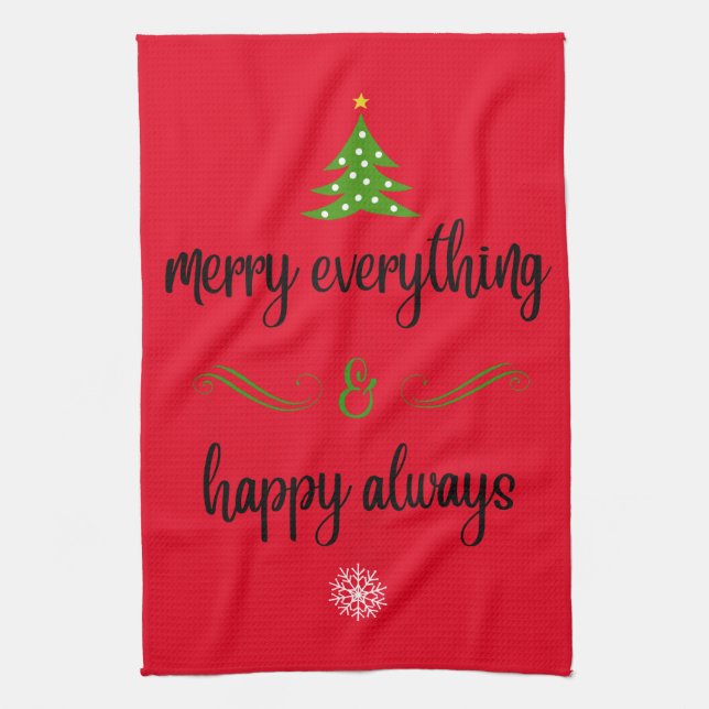 Merry Everything Kitchen Handtücher (Vertikal)