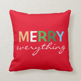 "Merry Everything" Weihnachts Accent Throw Kissen
