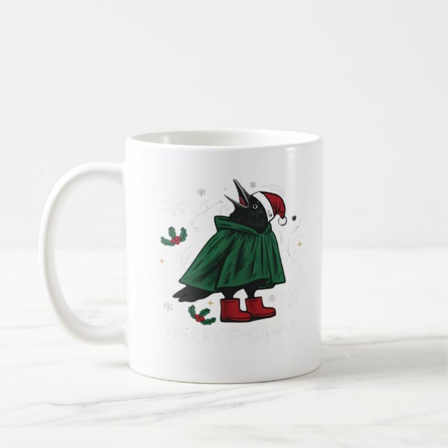 Merry F Caw F Funny Graphic Style Kaffeetasse (Links)