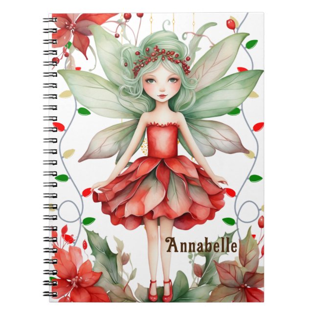 Merry Fairy Christmas Notebook Notizblock (Vorderseite)