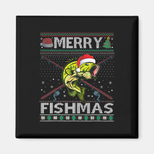 Merry Fishmas Byb Fish Weihnachten hässlich Swea Magnet