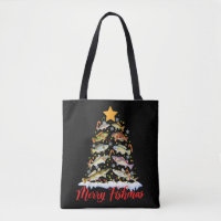 Merry Fishmas Funny Christmas Tree Lights Fish Fis