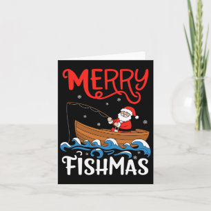 Merry Fishmas Funny Christmas Weihnachten Weihnach Karte