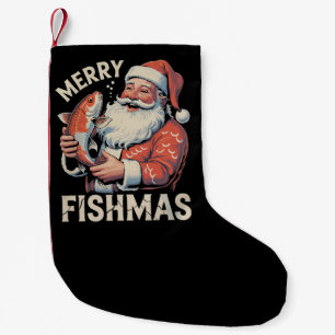 Merry Fishmas Funny Christmas Weihnachten Weihnach Kleiner Weihnachtsstrumpf
