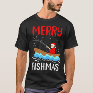Merry Fishmas Funny Christmas Weihnachten Weihnach T-Shirt
