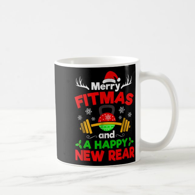 Merry Fitmas And A Happy New Year  Kaffeetasse (Rechts)