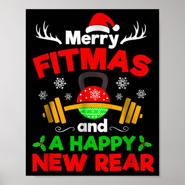 Merry Fitmas And A Happy New Year  Poster (Vorne)