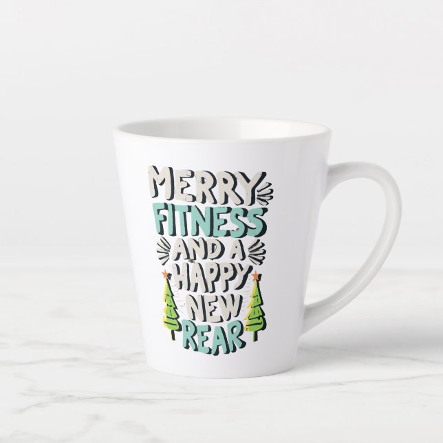 Merry Fitness And A Happy New Rear Milchtasse (Rechts)