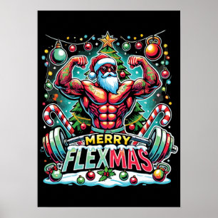 Merry Flexmas - Weihnachtsgymnasium Poster