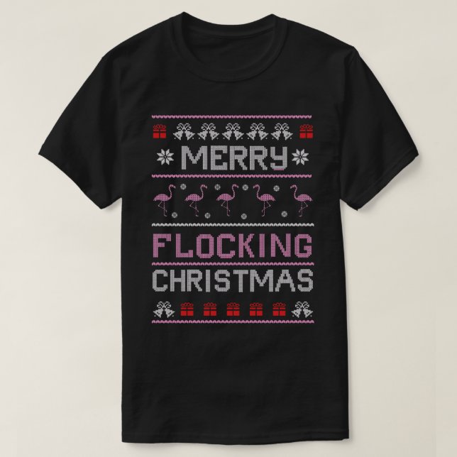 Merry Flocking Christmas T-Shirt (Design vorne)