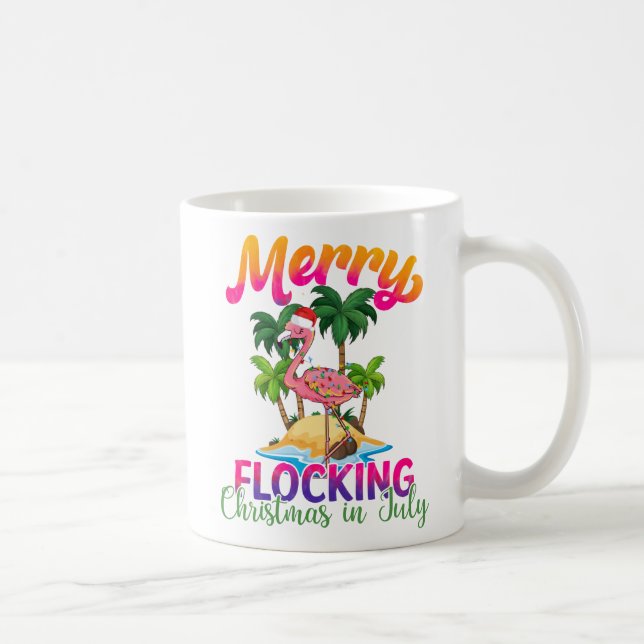 Merry Flocking Christmas | Weihnachten im Juli Kaffeetasse (Rechts)