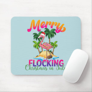 Merry Flocking Christmas   Weihnachten im Juli Mousepad